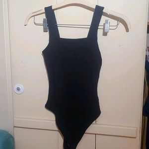 American eagle Ribbed black bodysuit
